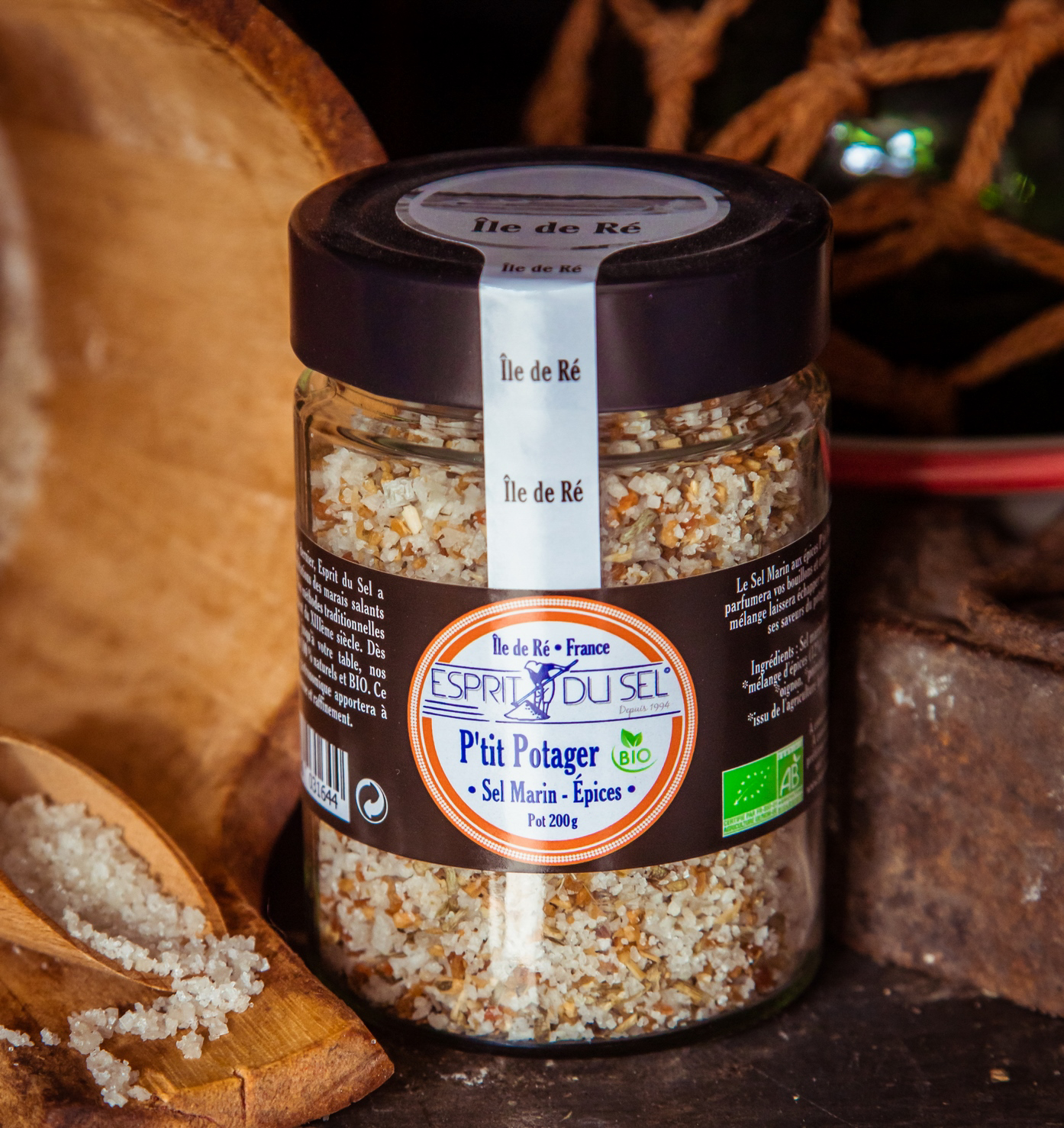 Sel En Poudre 1kg MONASTERE DE SOLAN - Sel Aromatisé Au Vin Au Basilic Bio  Sel De Mer De Sicile